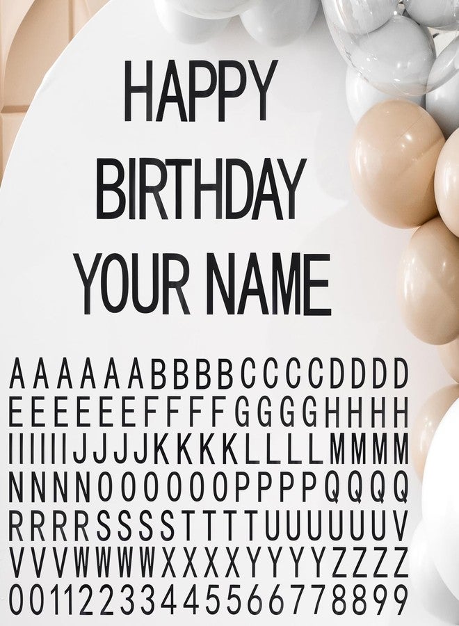 Dunzoom 134 Pc DIY Letter Sign Kit for Customizable Happy Birthday Gender Reveal Balloon Arch Decorations Make Your Own Letter Sticker Kit for Birthday Party Baby Shower - Image 1